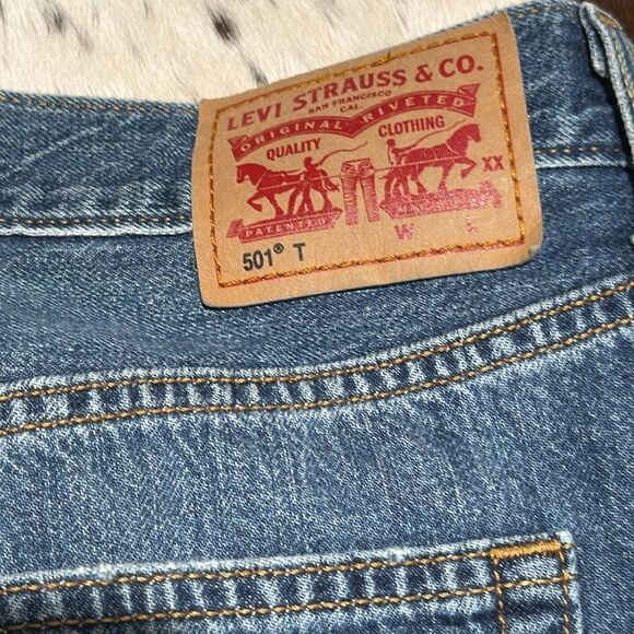 501 Levi’s Original Jeans Distressed denim 29 x 28 C45 - Picture 8 of 10